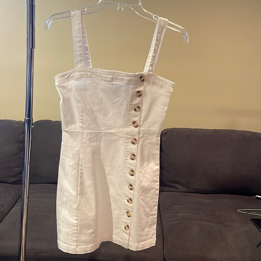 Forever 21 - white denim dress size S